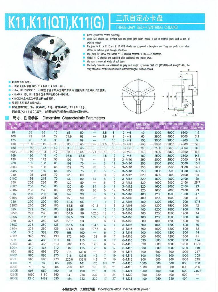 三爪环球卡盘 手动环球卡盘 k11自定心环球卡盘 250环球卡盘