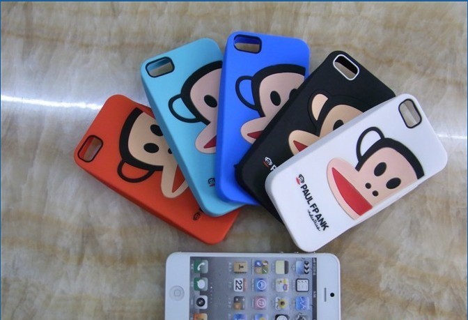 新款iphone5 大嘴猴硅胶套 手机套 新款5g 硅胶套 大嘴猴手机套