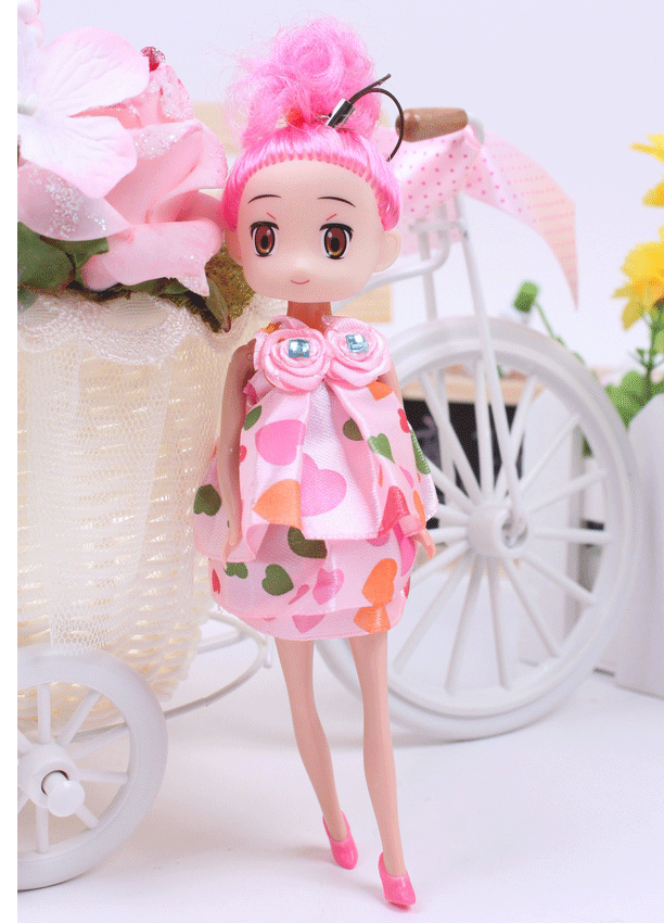 厂家直销10cm长脚绮梦围巾娃娃手机挂件娃娃礼品挂件批发