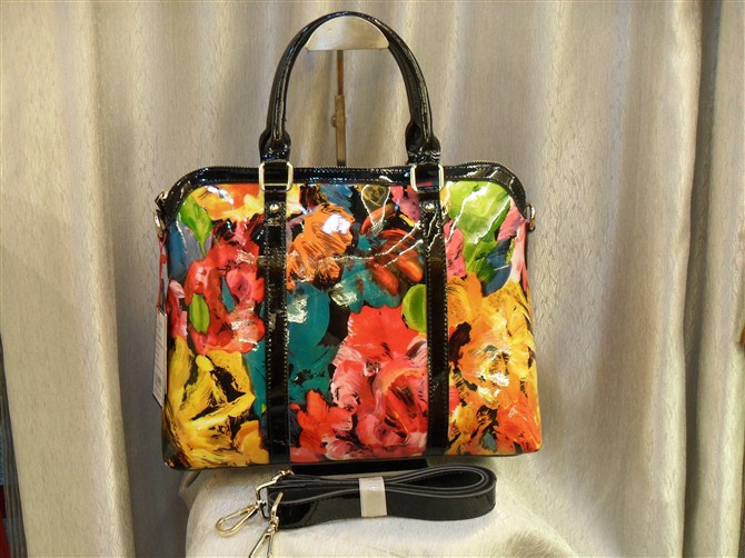 爆款丹心龙时尚真皮女包f021款花皮系列