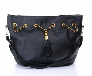 罗曼roman金色链条流苏穗进口皮质通勤包斜挎包手提包时尚潮流包