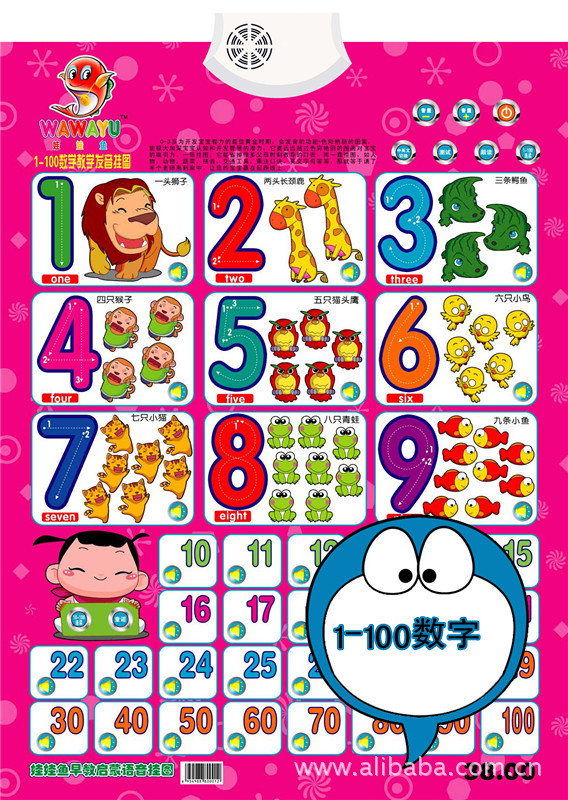 娃娃鱼*早教益智挂图 有声挂图 语音挂图 发声挂图 儿童玩具批发