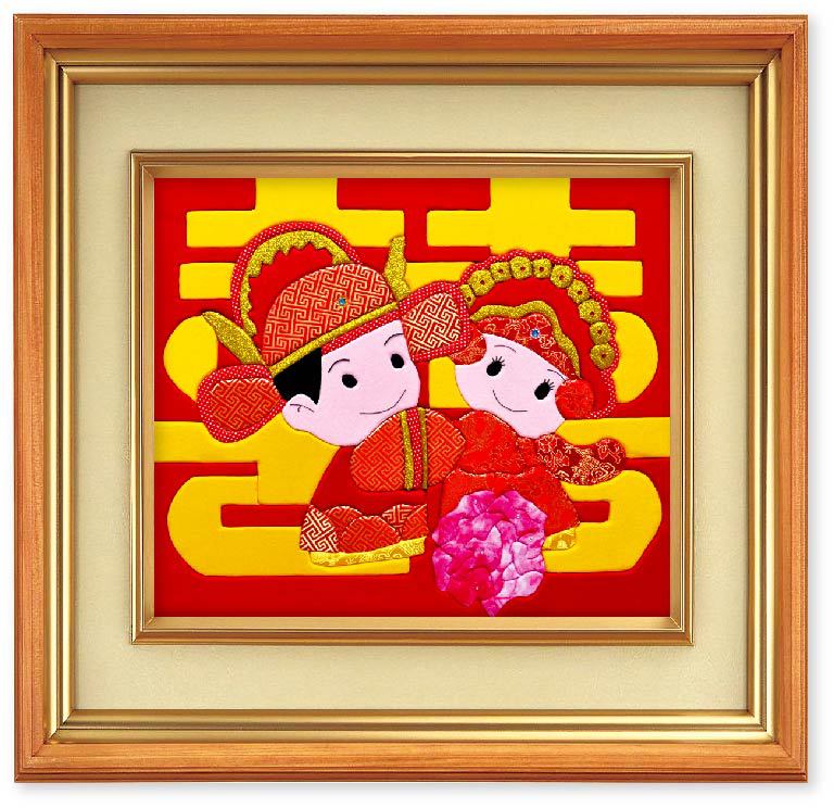 拼布画批发 手工diy拼布画 贴布画 手工画加盟代理:z033郎才女貌