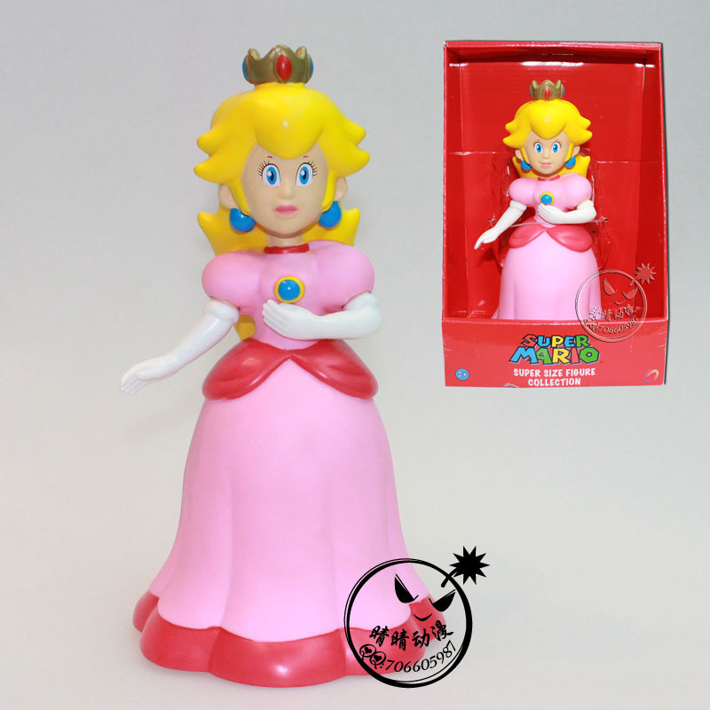 批发供应supermario超级马里奥公仔9寸吸塑装蘑菇与碧琪公主peach