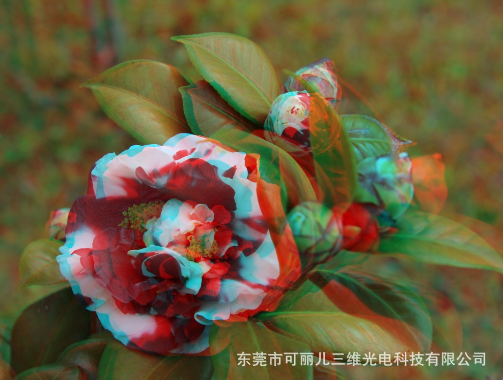 无框架红蓝颜色互补立体3d 眼镜