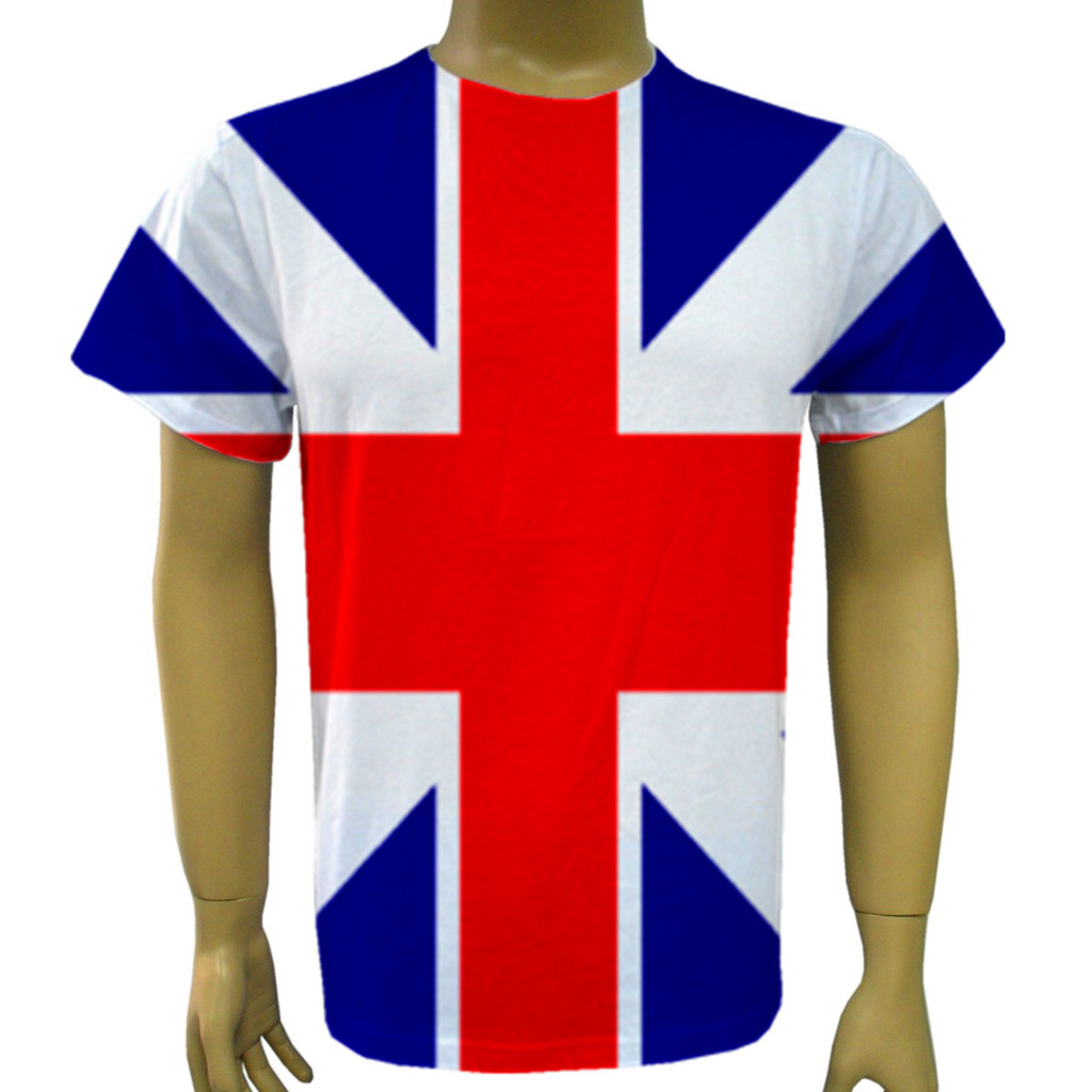 夏季促销国旗t恤 英国国旗t恤 男士t恤 广告衫t恤定做生产
