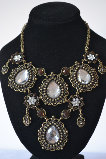 青岛批发 外贸欧美复古饰品 合金挂饰 新品项链 复古婚宴必备