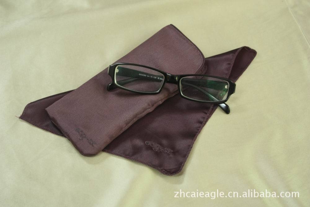依格尔 丝绸柔和面料 眼镜套 眼镜抹布套装 让您的眼镜更安全