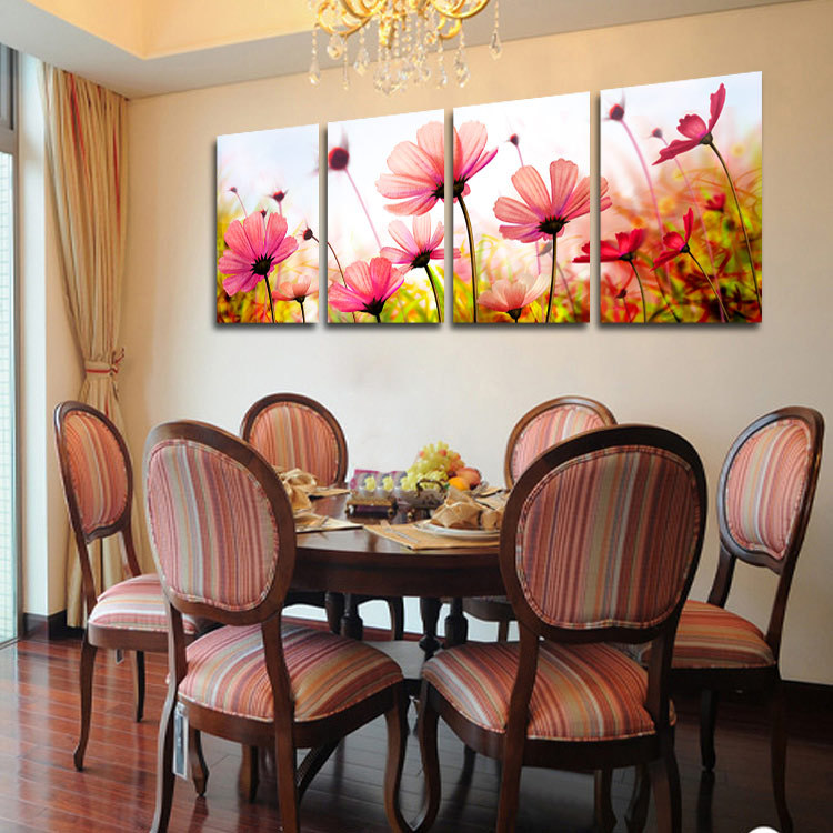 厂价批发无框画 室内装饰画 家居饰品 三联挂画 太阳花