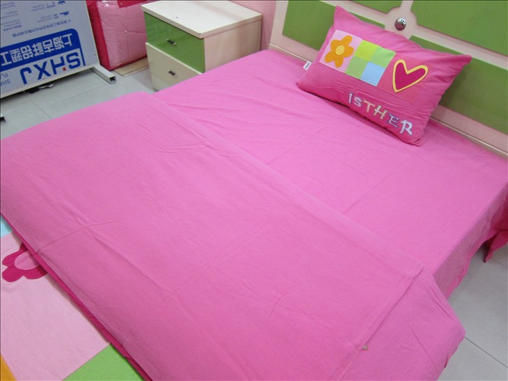 希朵儿童家纺 贴布绣床上用品三件套 全棉床品 韩式床品公主图片_12