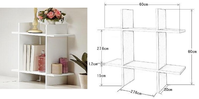 《宜家小店》创意搁板 井字架置物架 出口