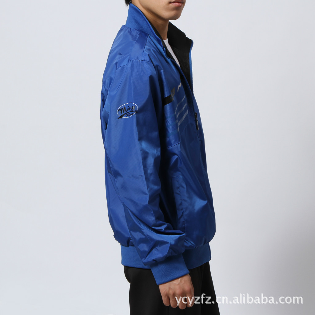 李宁2012秋季新款男士双面穿休闲夹克批发2018款