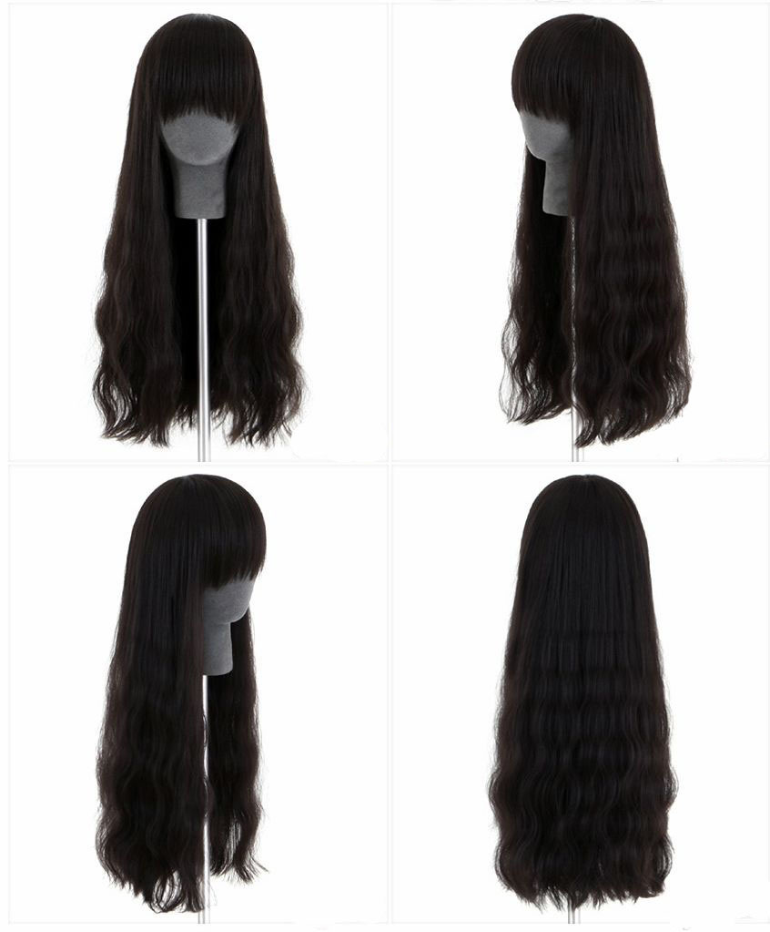 供应批发 全手织工艺 时尚气质蓬松长卷发 真人发假发 女士假发