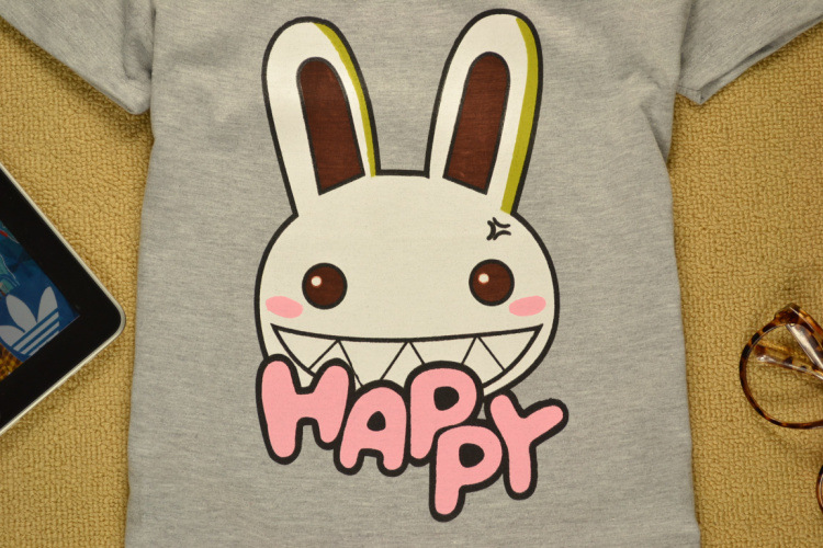 2012新款香港潮牌clot短袖t恤批发 短袖t恤批发 happy兔c053