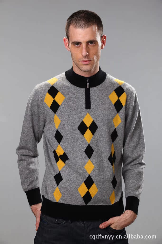 2012年春秋新款男装10098款羊绒衫时尚服装精品服饰专业定制