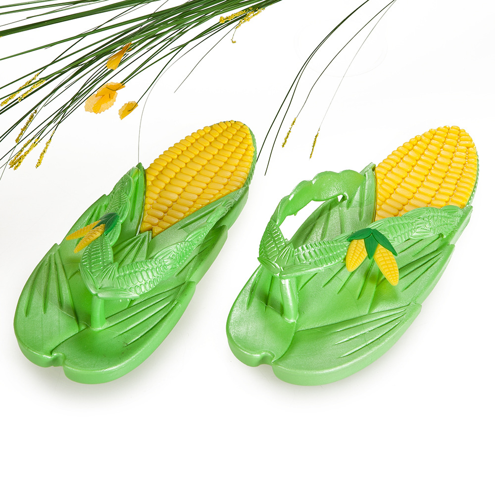 【特价促销】夏季3d版玉米人字拖凉拖沙滩鞋浴室夹脚拖鞋1026