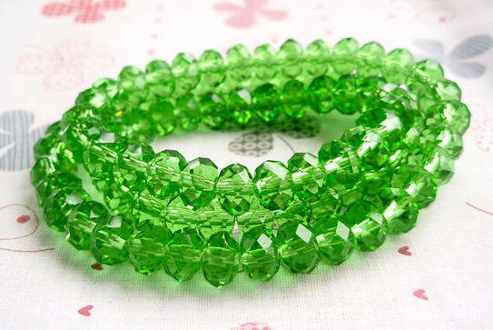 特价优惠 纯色系列 超闪亮外贸时尚超精美纯绿色水晶项链