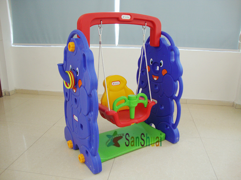 小象双滑梯秋千多功能组合