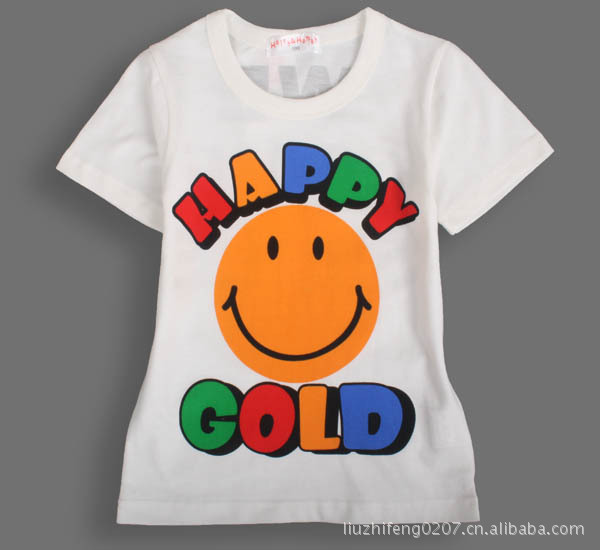 h&h 白色笑脸印花短袖t恤 20.00,18.00元/件