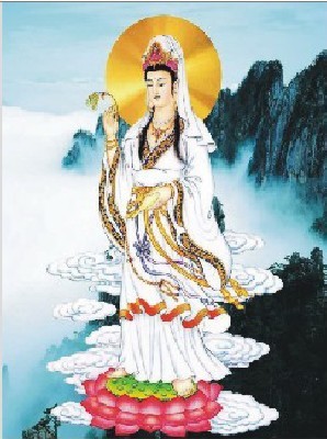 观音3d立体画批发观音立体画观音三维立体画