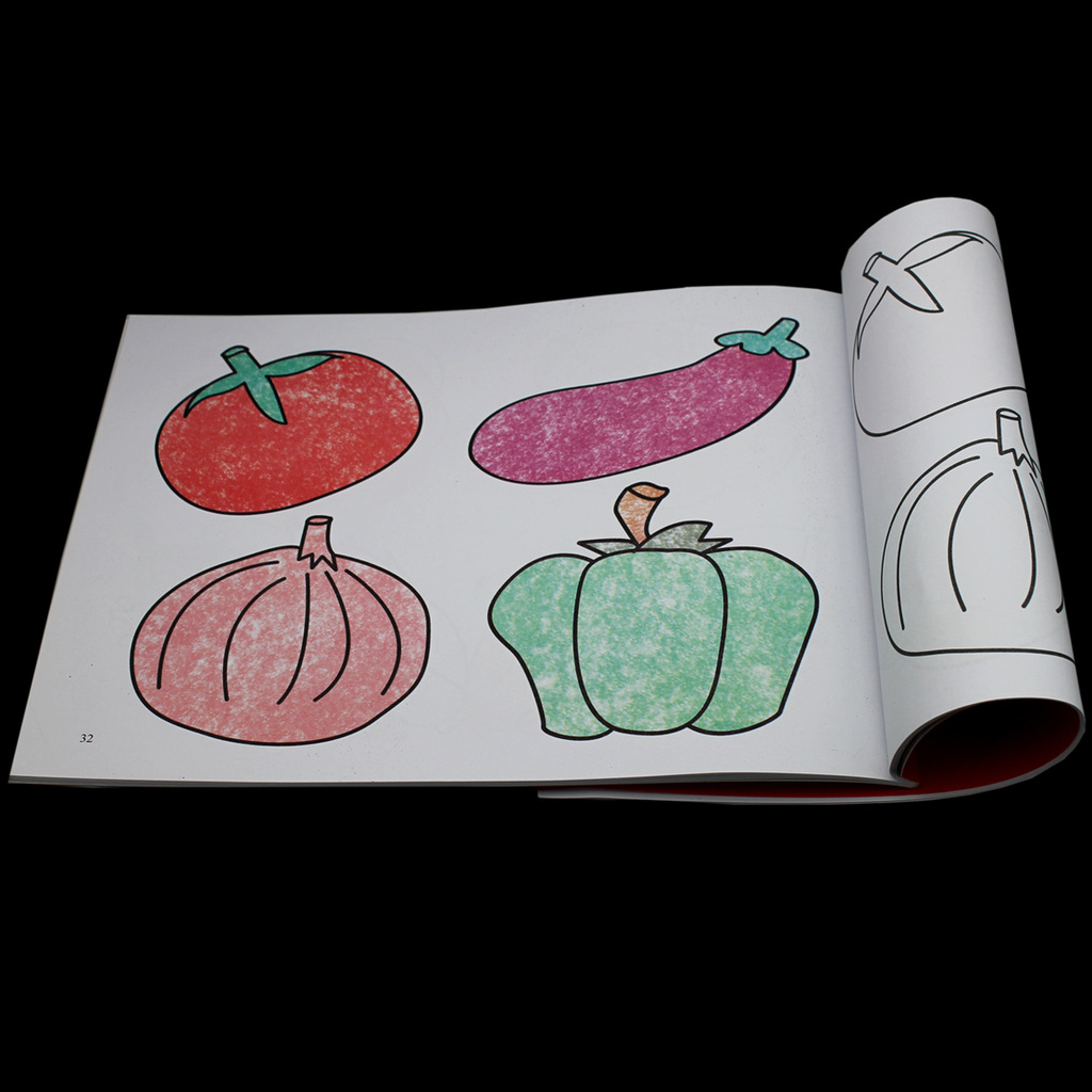 涂涂画画 小宝贝第1本涂画书 宝宝学画书 填色本 全6册 180g