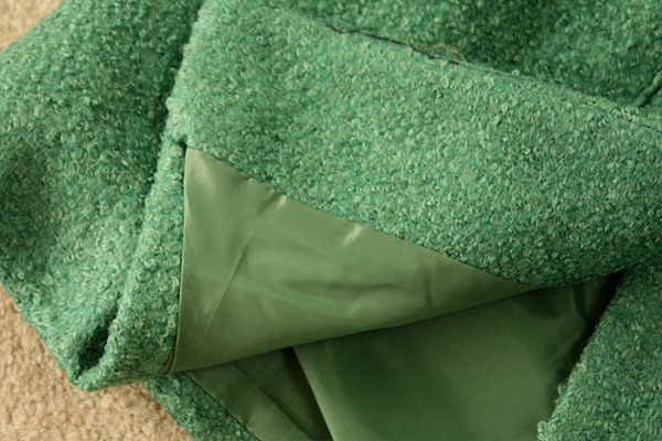 模特实拍*2012冬装专柜品质双排扣军章肩扣毛呢大衣