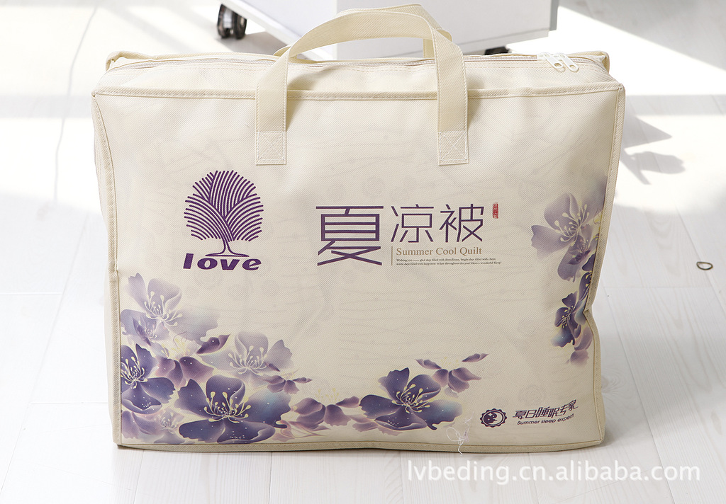 恋牌 高密珠光印花 全棉空调被 纯棉夏被批发 夏被 空调被