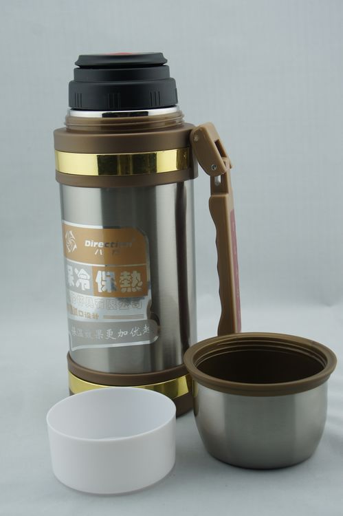 批发采购运动水壶,折叠水袋-八方5代 2000ml大容量不锈钢真空旅行壶