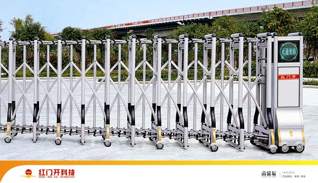 供应电动伸缩门现代款圆雷盾3994