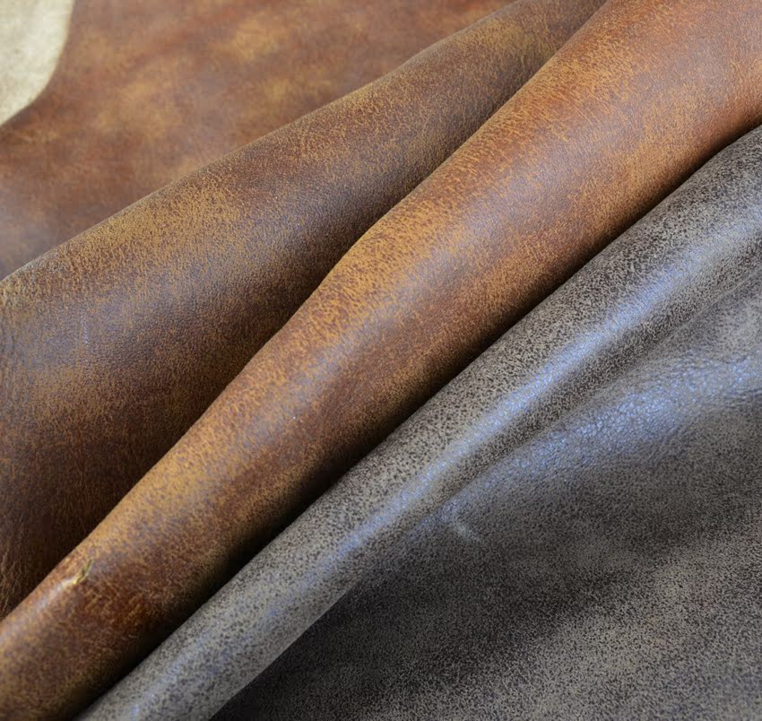 特价销售西部牛仔风格爆裂疯马头层牛皮