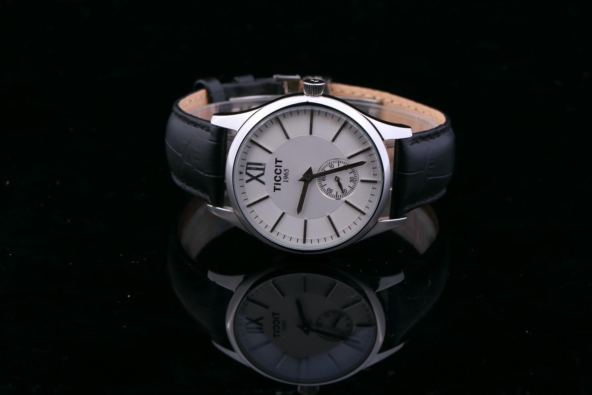 ticcit 时尚潮流 男士背透镂空 防水机械表 休闲男表 腕表批发图片_19