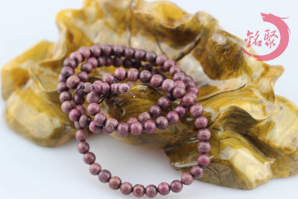 厂家直销批发 精品紫罗兰玫瑰木108颗念珠佛珠 佛珠念