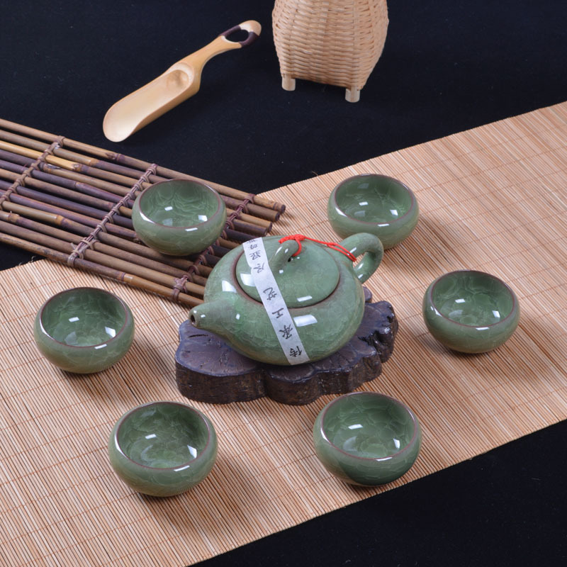 宜兴紫砂冰裂整套茶具套装】价格,厂家,图片,茶具套装,福建省德化县