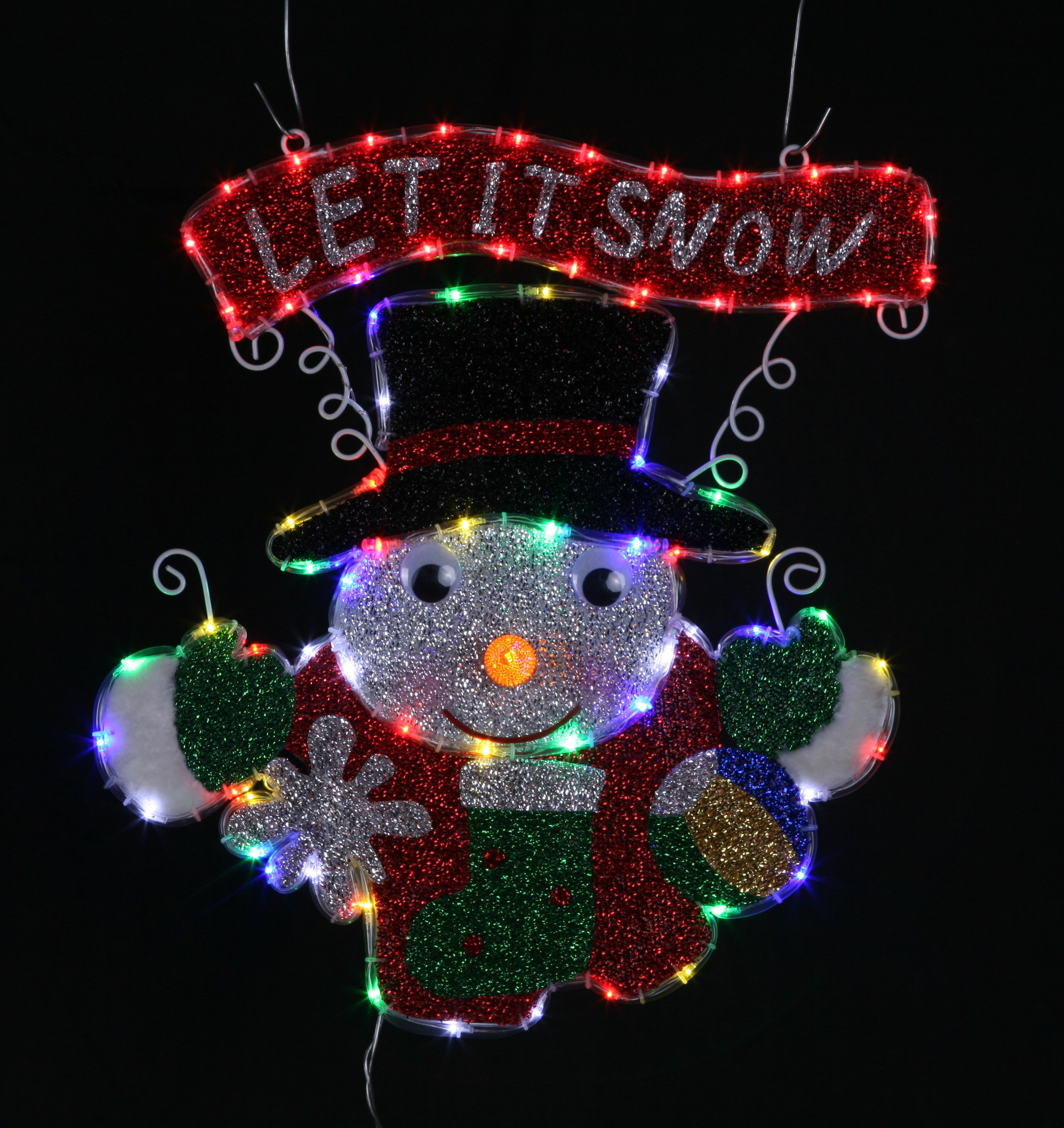 圣诞雪人广告造形灯