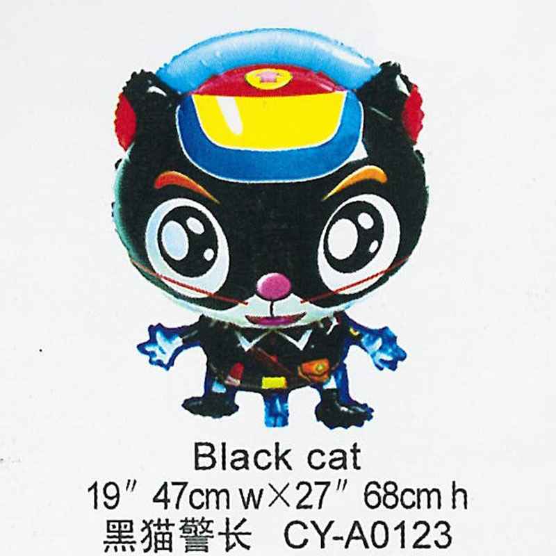 黑猫警长气球图片