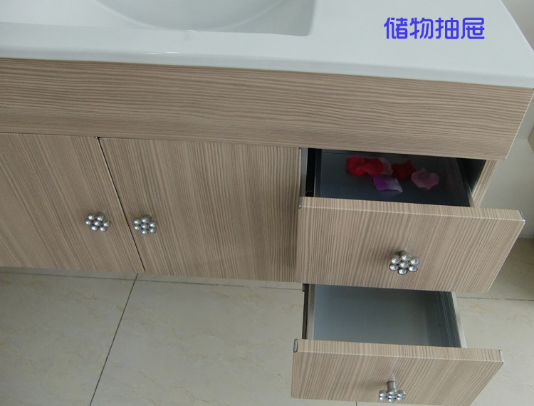 厂家直销洁雅花式太空铝浴室柜组合洗脸洗手台盆陶瓷盆柜1237