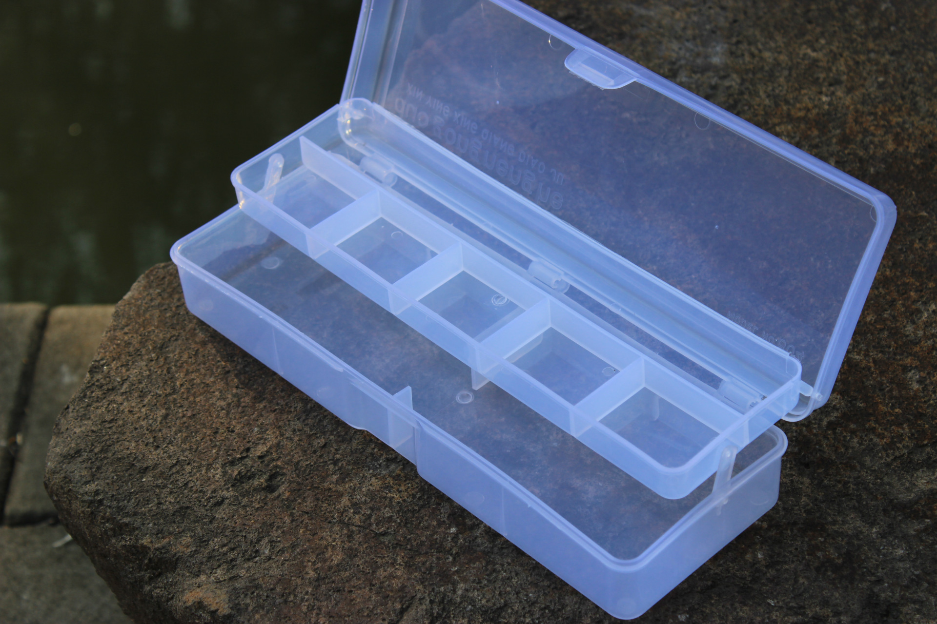 渔具盒 配件盒 双层配件盒 塑料盒 透明鱼钩盒 现货批发