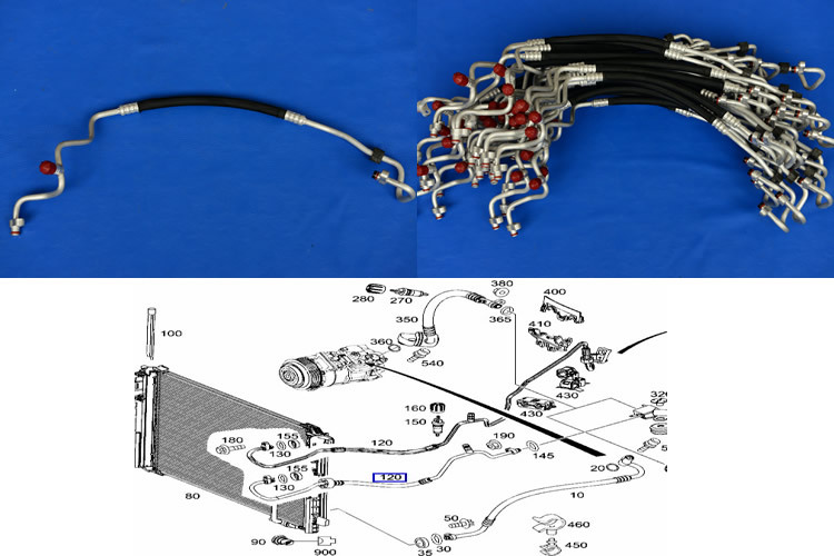 【奔馳c200空調管 冷凝器至膨脹閥】價格,廠家,圖片,其他冷卻系統配件
