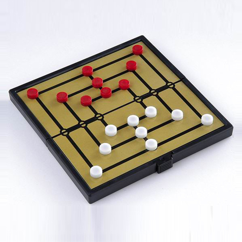 供应sm147622折叠磁性九子棋 游戏玩具棋 儿童休闲类玩具 益智玩具