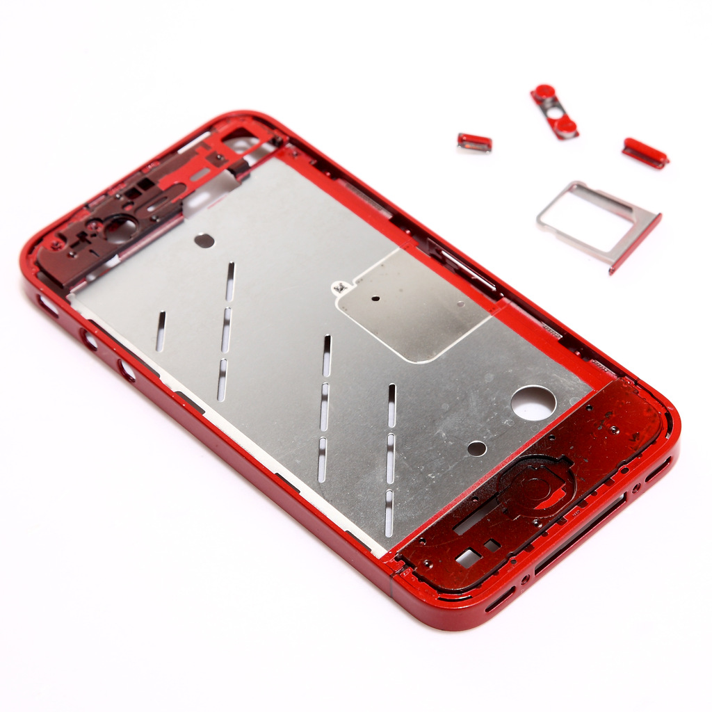 数码,电脑 手机配件 其他手机配件 大量供应苹果 4代 红色 电镀中框