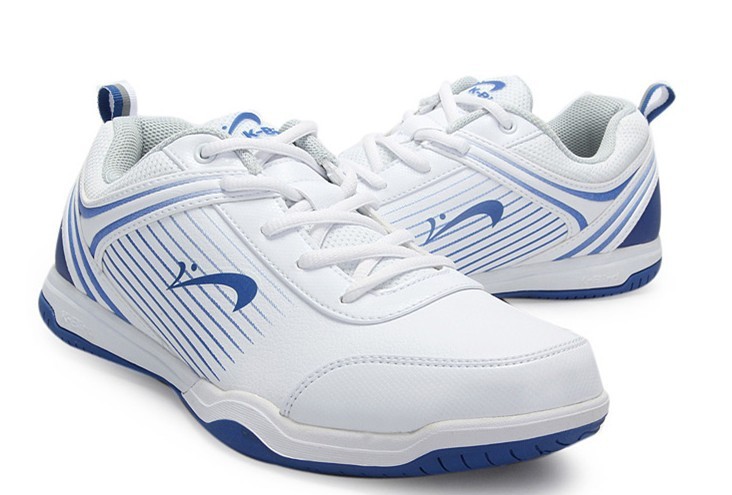 正品新款贵人鸟 男网球鞋 白/宝兰 w15335-2