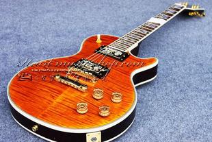 gibson les paul 虎皮紋電吉他白色包邊