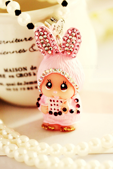 韩国韩版热销饰品 珍珠可爱娃娃长款毛衣链项链首饰批发