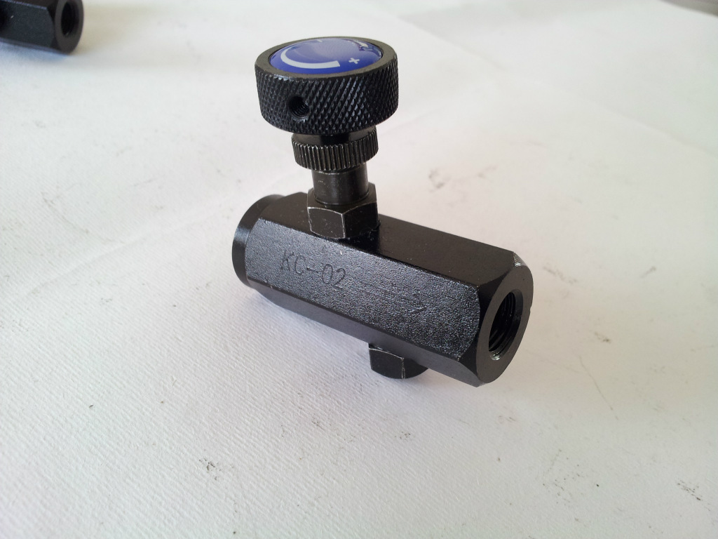 精品管式液压节流阀kc02碳钢铁材质供选耐压250kg