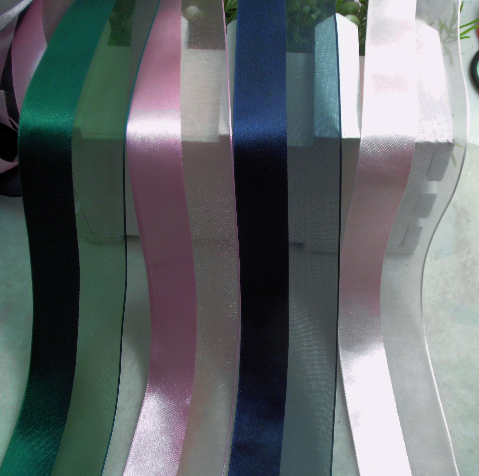 diy手工织带蝴蝶结材料双料中分双面丝带缎带饰品制作材料批发