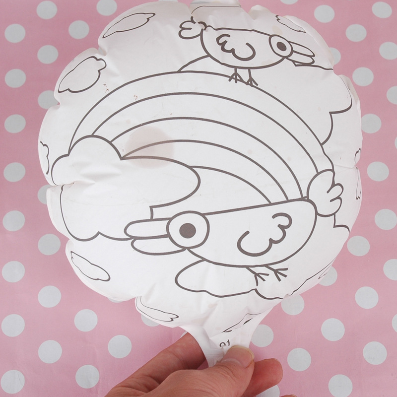 吹气diy纸品玩具 智力开发 涂画玩具