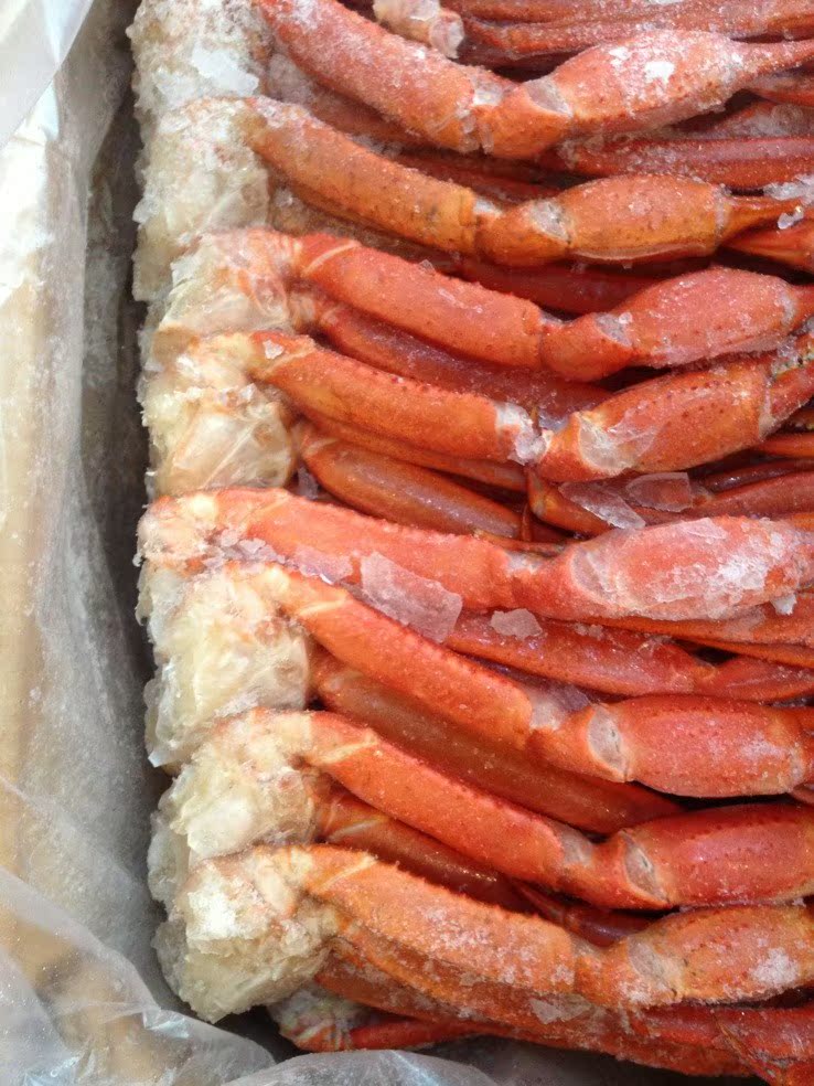 混批/支付宝/朝鲜熟冻红蟹脚 2l规格 一件24斤供应海鲜自助餐厅