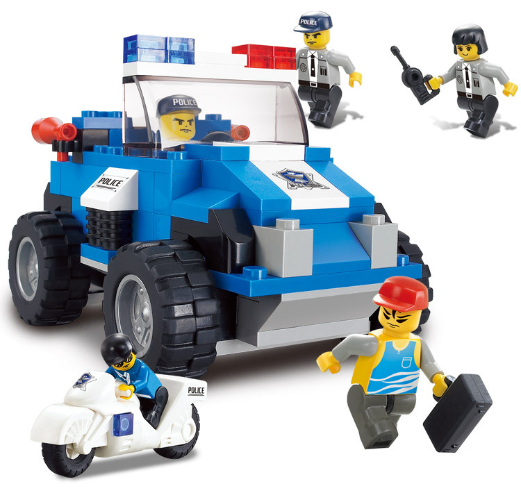 家居用品,母婴,玩具 玩具 益智玩具 积木 供应小鲁班 乐高式积 特警