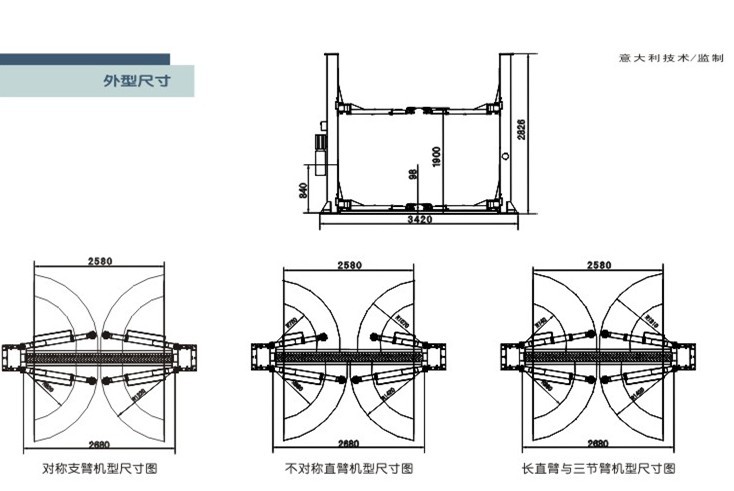 双柱举升机地基多深图片