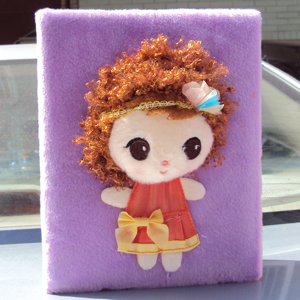 7寸卡通毛绒相册 宝宝成长相册 可爱相簿 插页式相册 相册混批